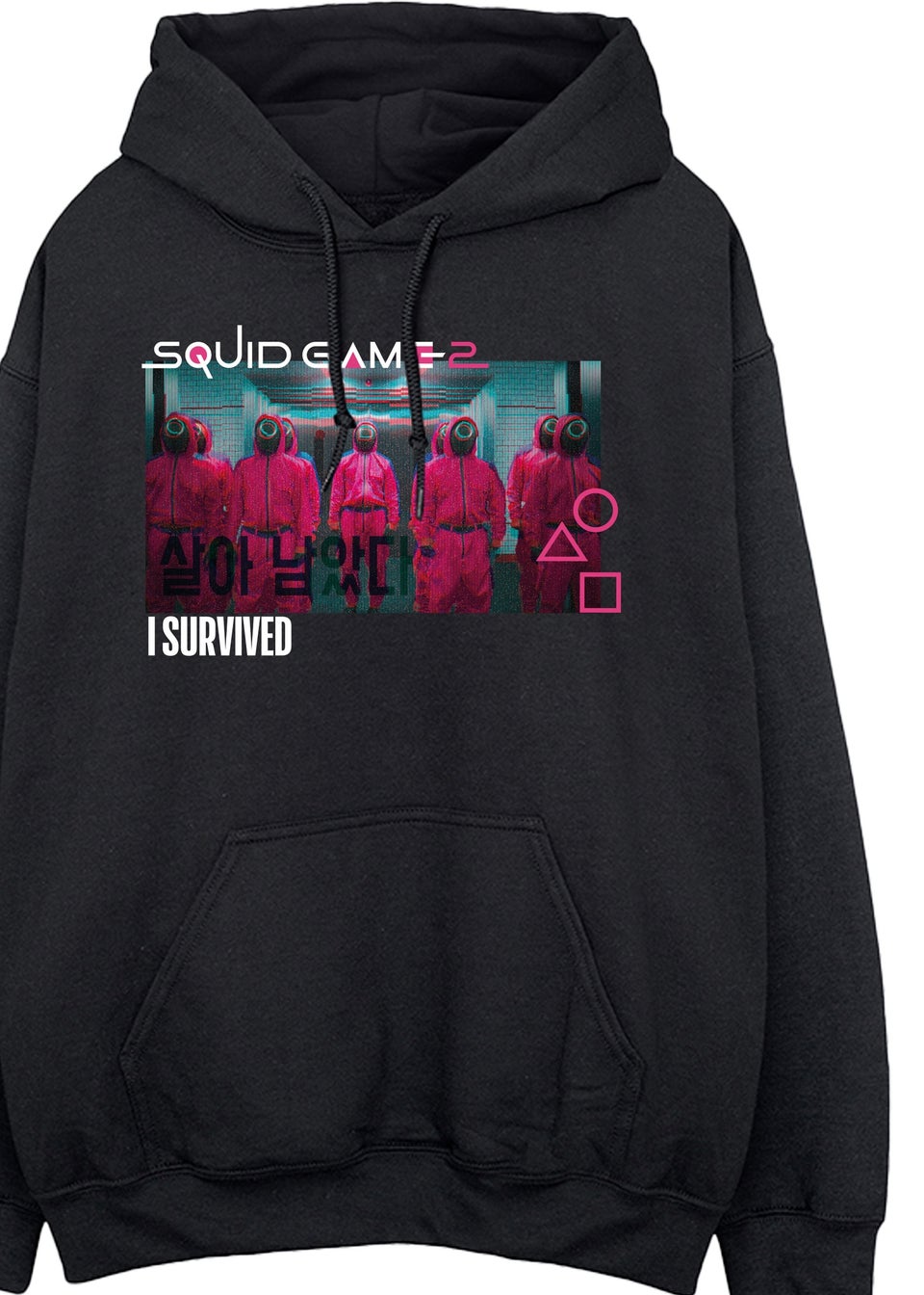 Netflix Squid Game I Survived Black Hoodie