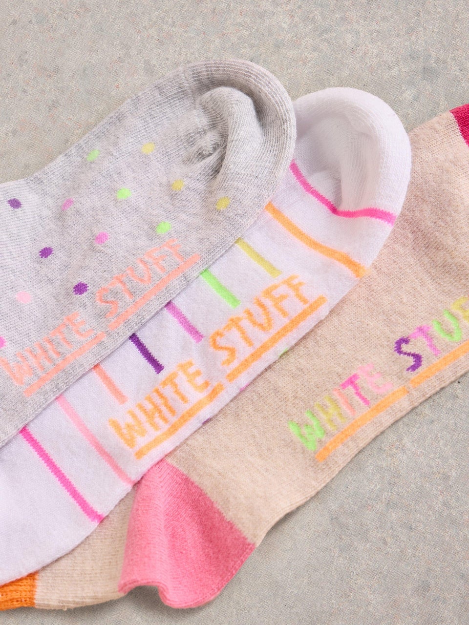 3er-Pack Sneakersocken Fluro