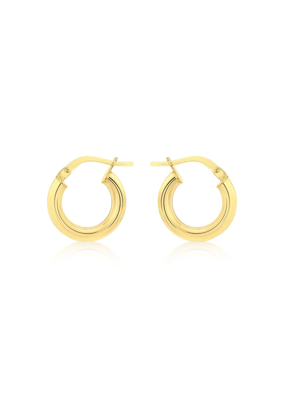 Golden Moments 9ct Yellow Gold Tube Polished Hoop Creole Earring