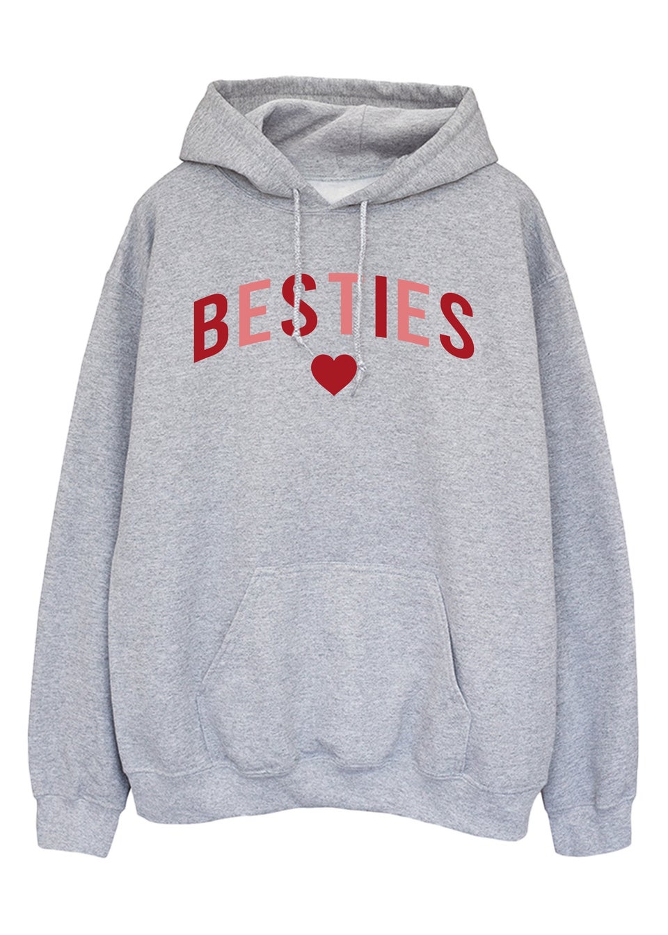 Brands In Grey Valentine's Day Besties Heather Hoodie