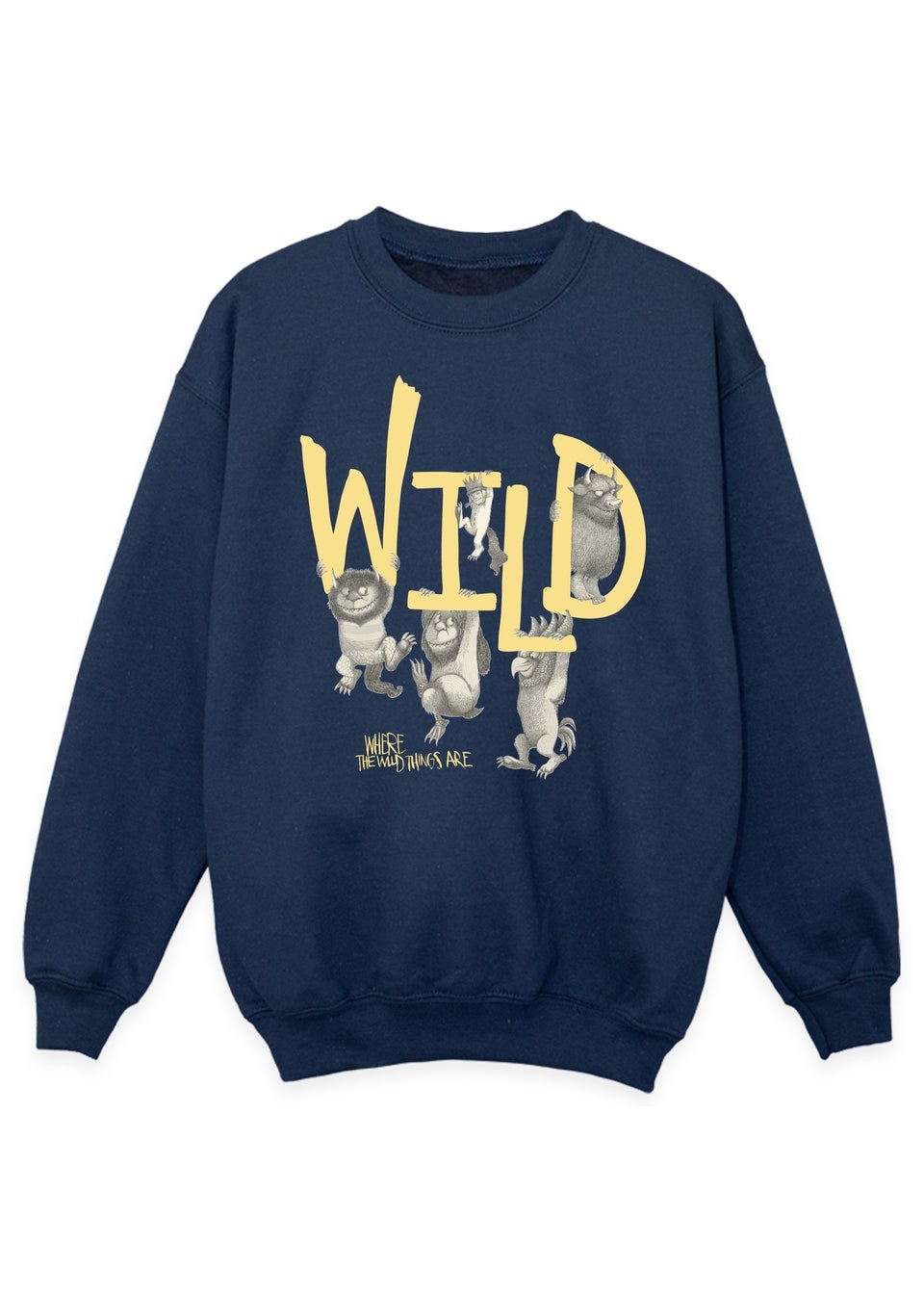 Where The Wild Things Are Navy Wild Kids Sweatshirt (3-13 Years)