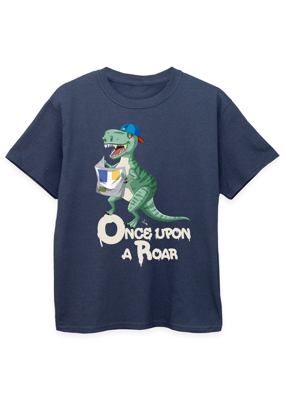 Brands In Navy World Book Day Once Upon A Roar Kids T-Shirt (3-13 Years)