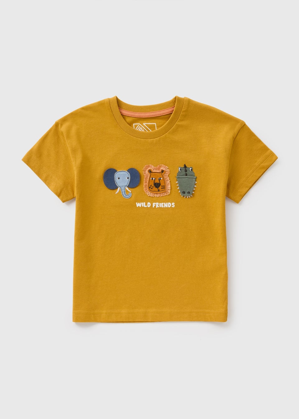 Boys Yellow Animal Flap T-Shirt (1-7yrs)