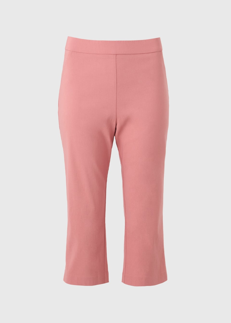 Pink Bengaline Cropped Leggings