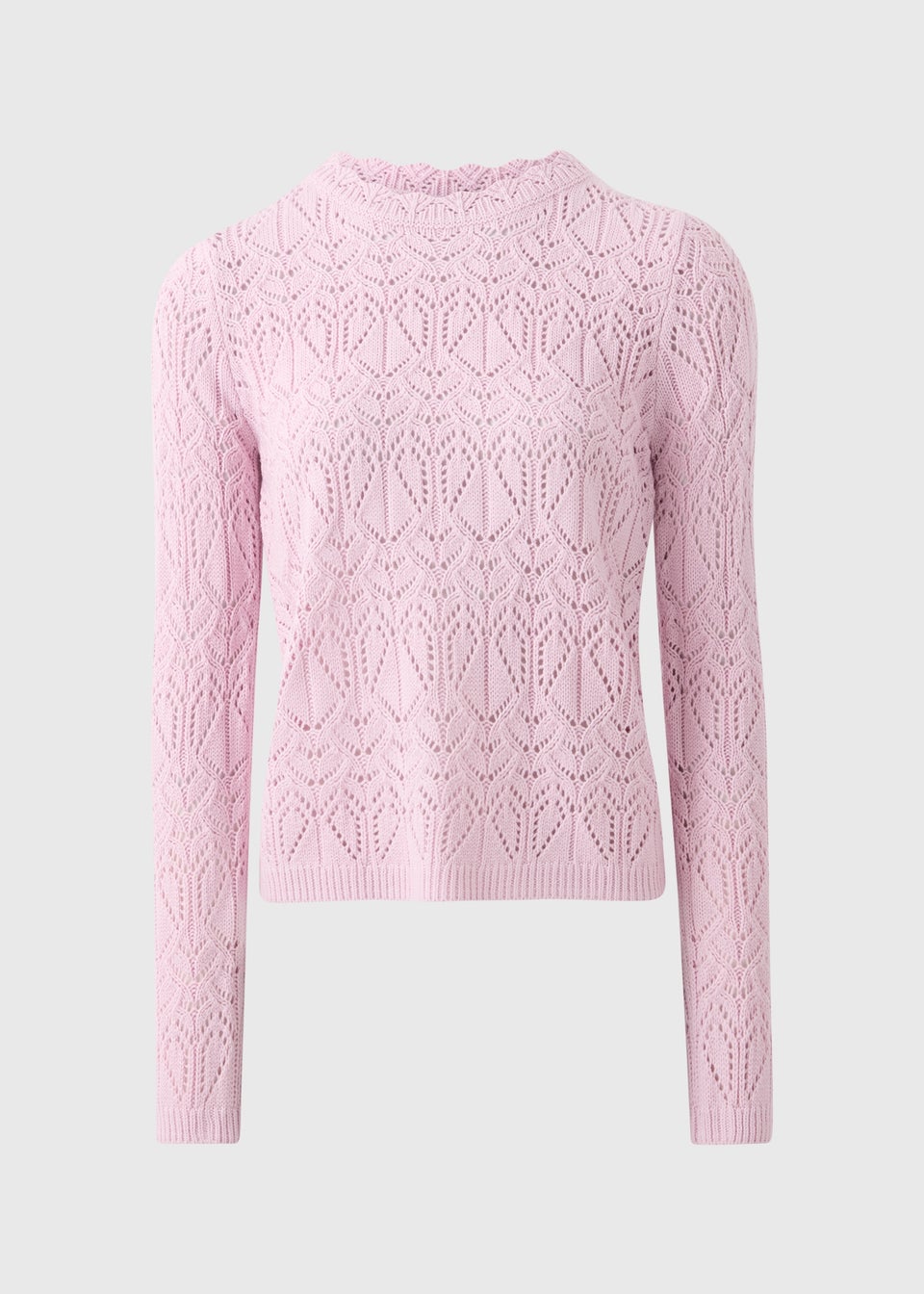 Lilac Pointelle Long Jumper