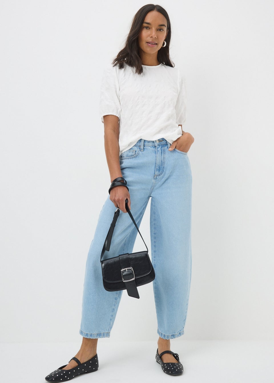 Ivory Seersucker Blouse