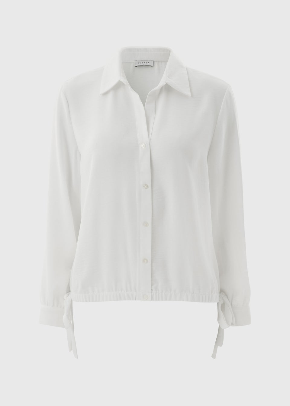 White Drawstring Shirt