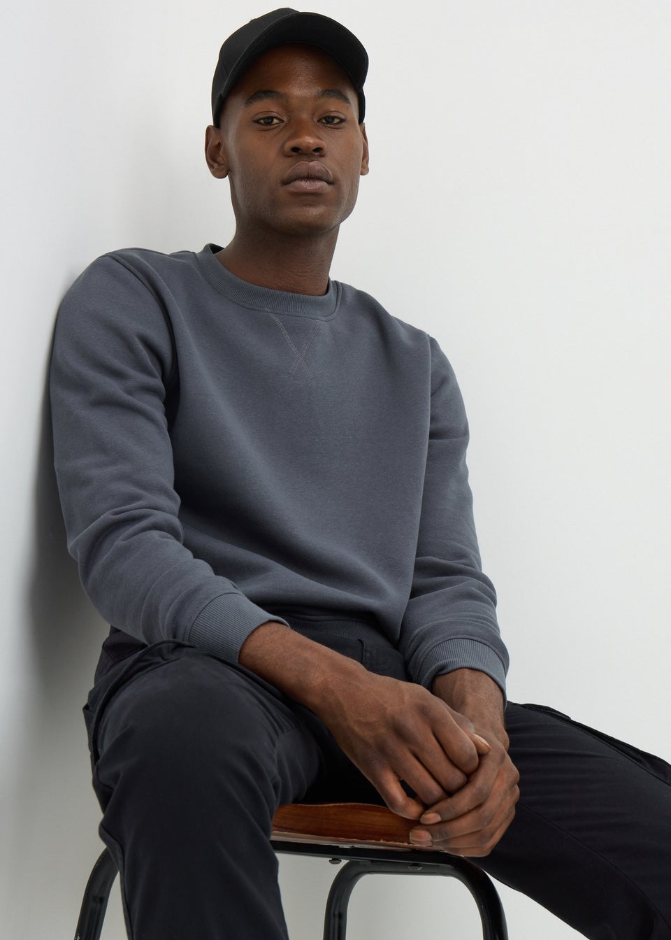 Charcoal Crew Neck Sweatshirt