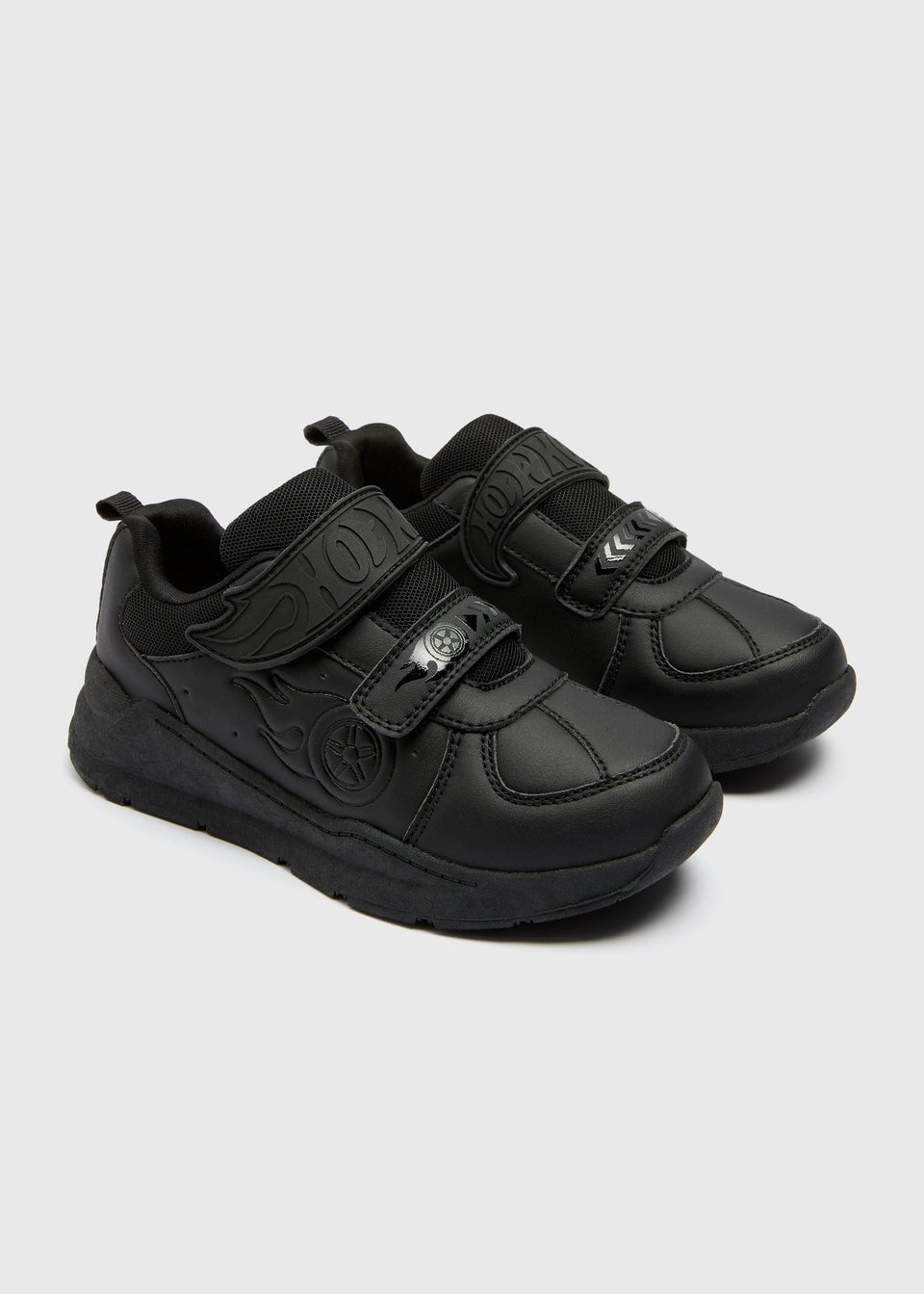Hot Wheels Boys Black School Shoes (Younger 8/9-Older 1/2)