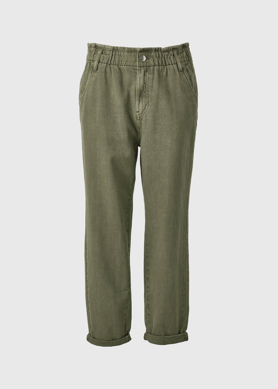 Khaki Paperbag Jeans