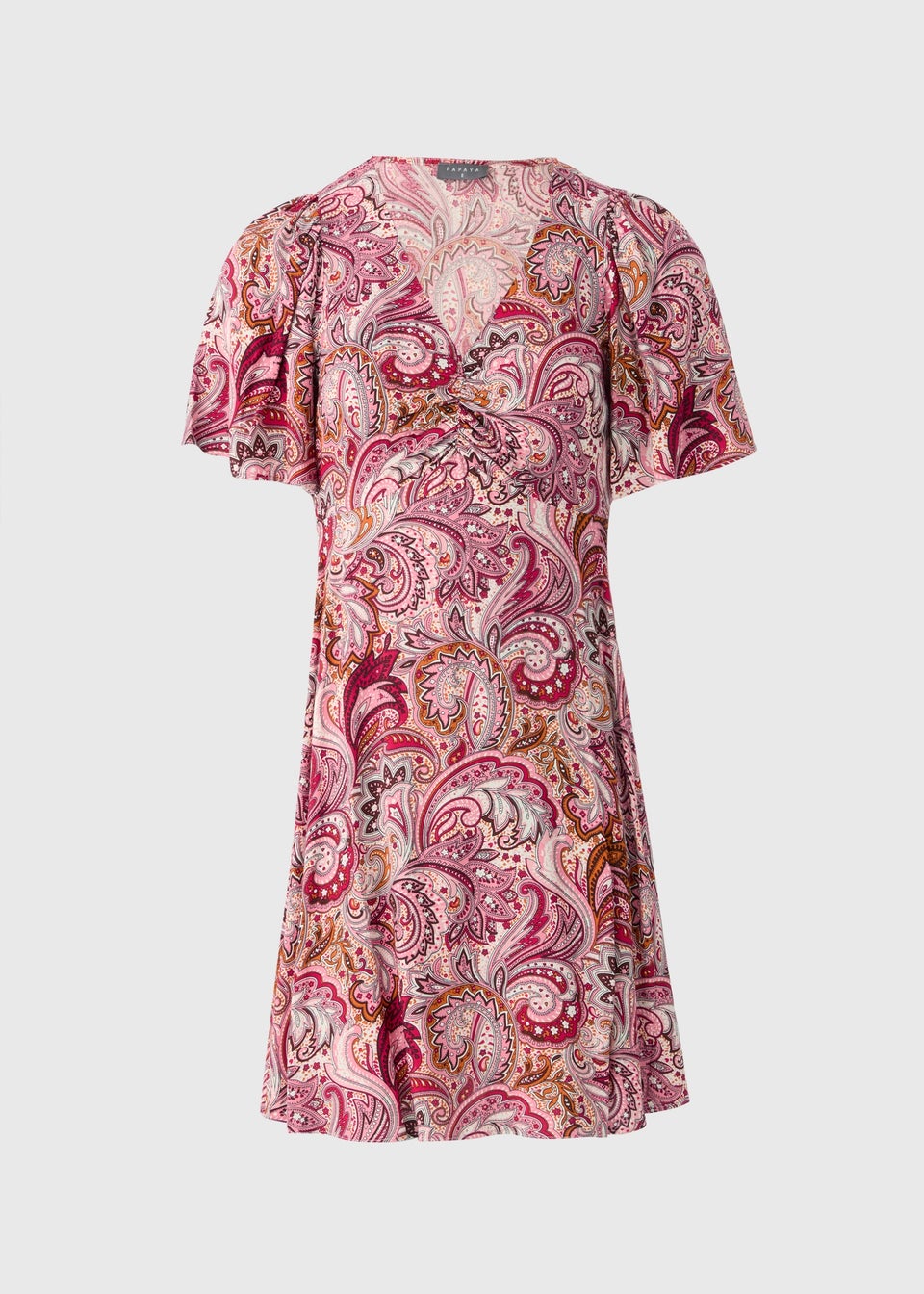 Pink Paisley Midi Tea Dress