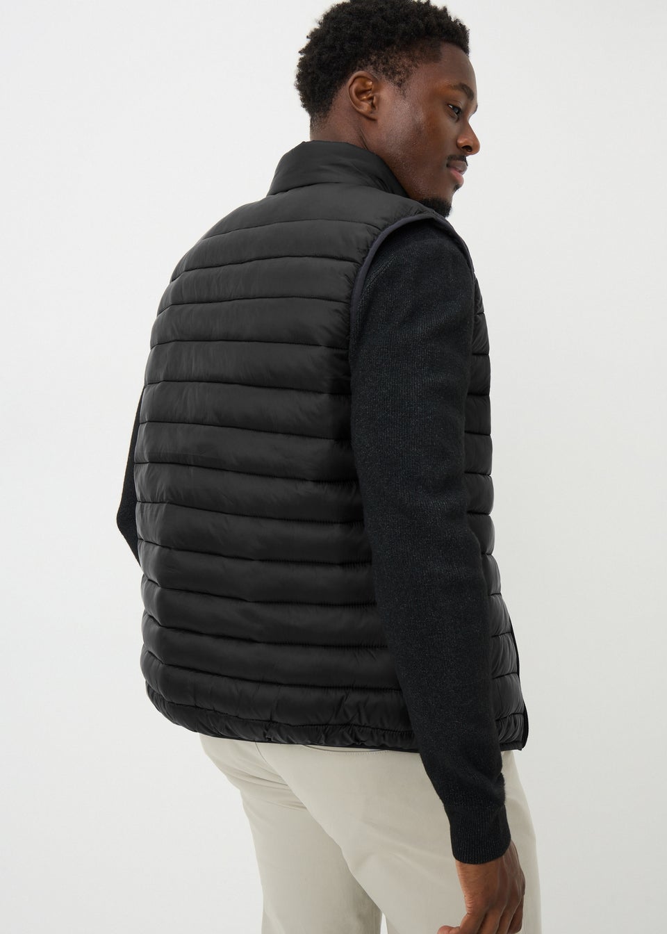 Black Puffer Gilet