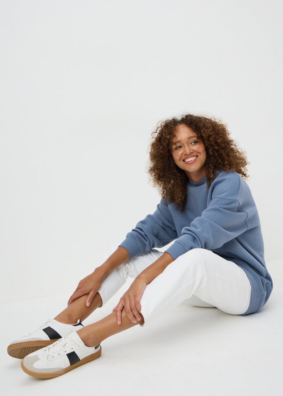 Blue Longline Sweatshirt