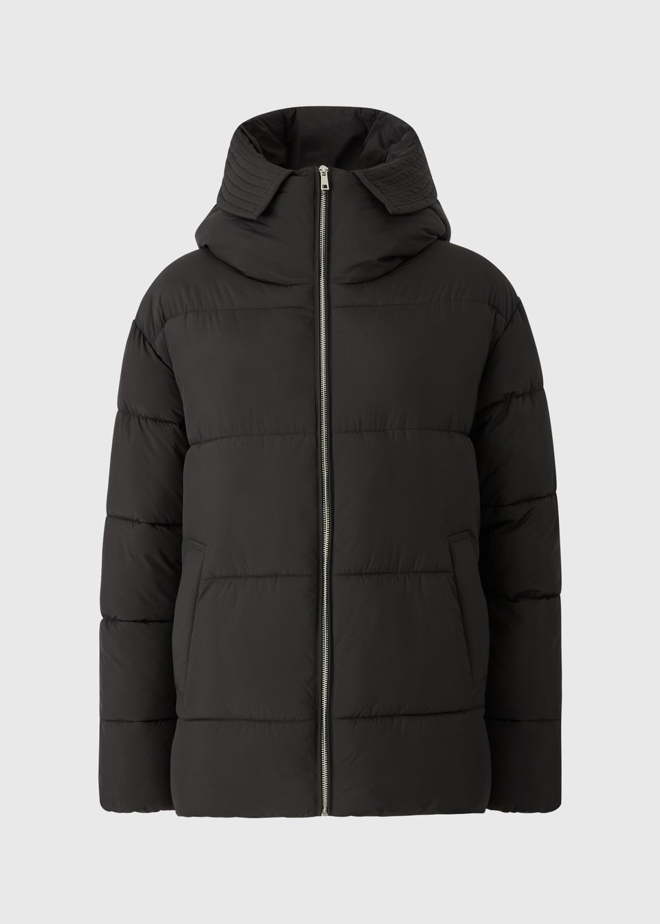 Black Padded Puffa Coat