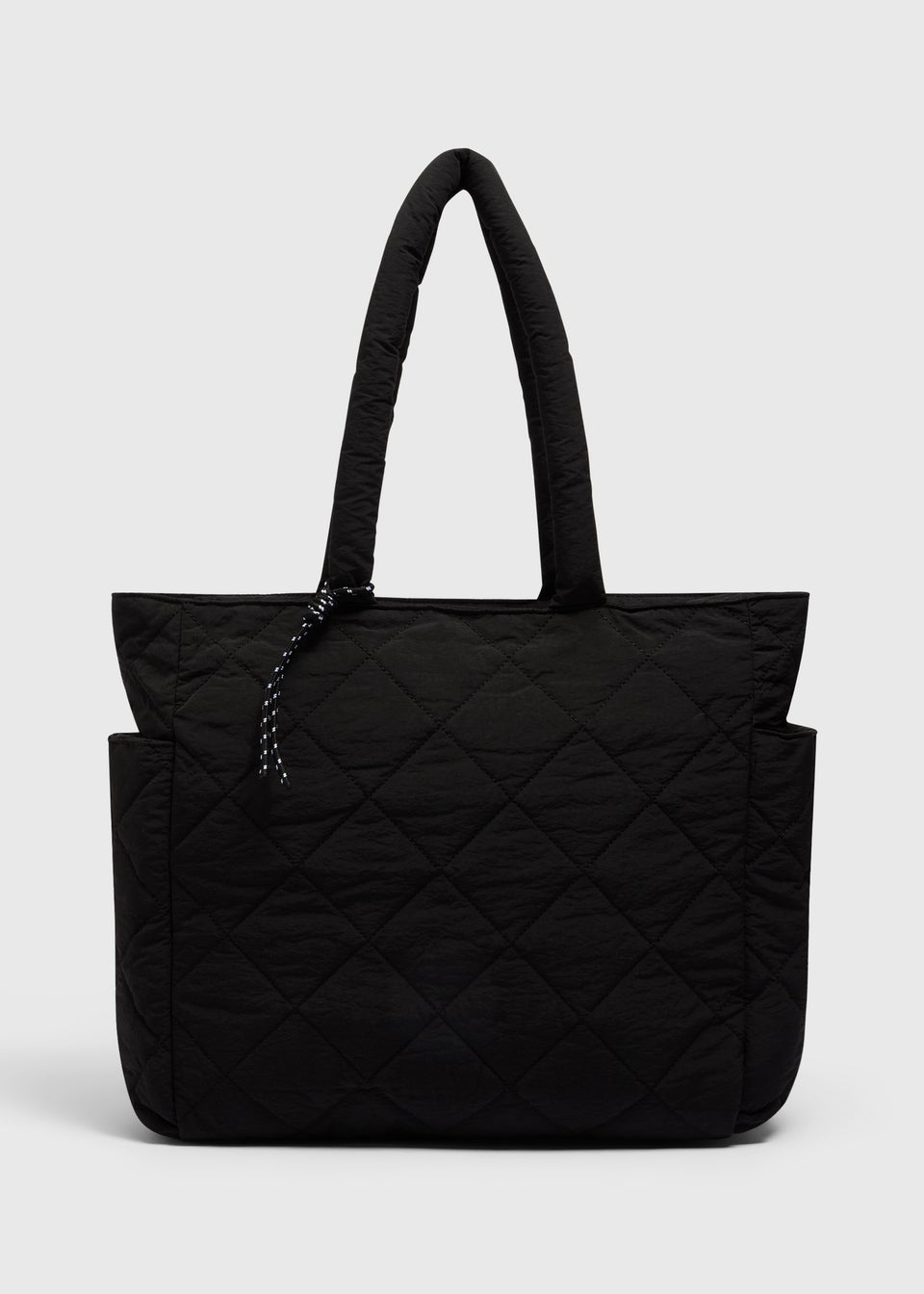 Souluxe Black Quilted Tote Bag