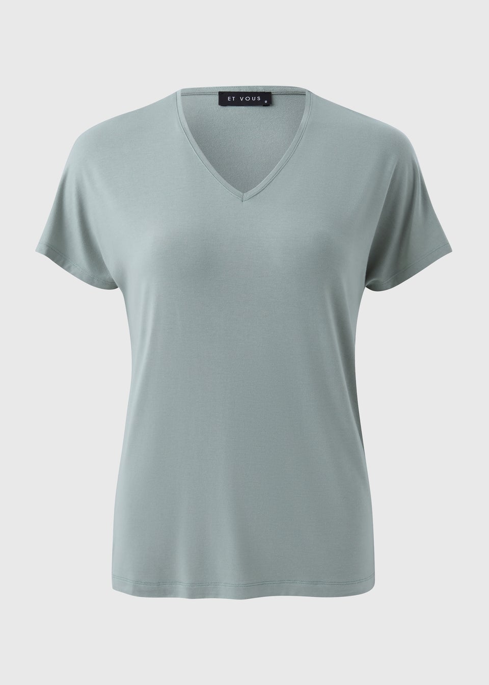 Et Vous Sage V Neck Top