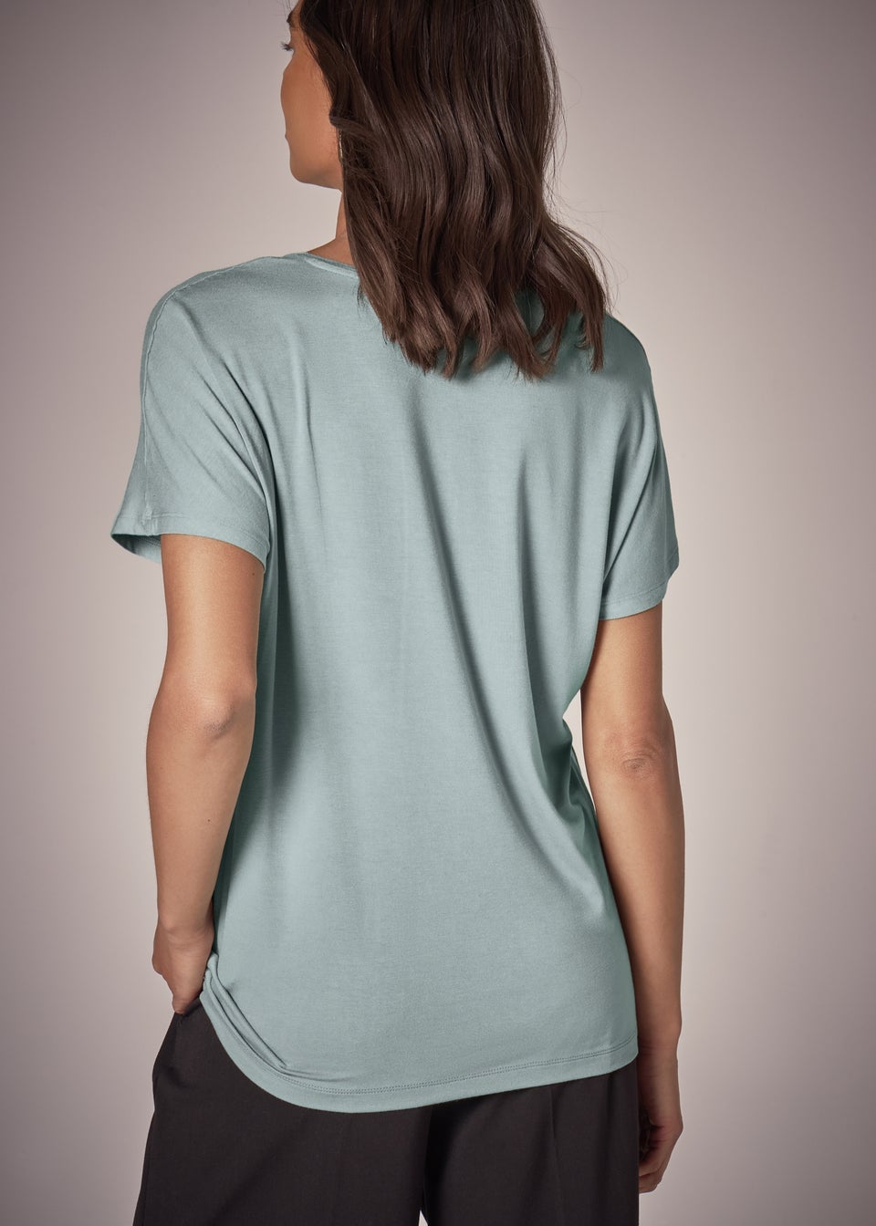 Et Vous Sage V Neck Top