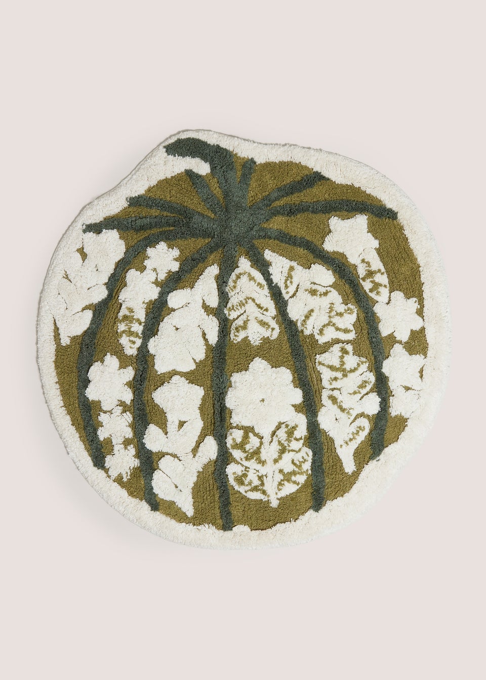 Green Pumpkin Bath Mat