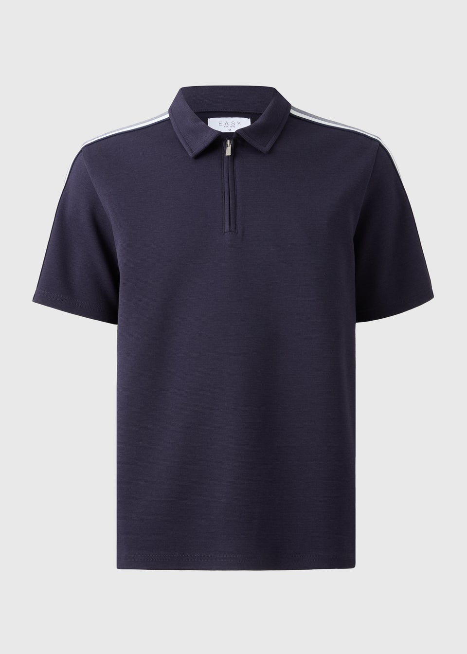 Navy Striped Co-Ord Polo Shirt