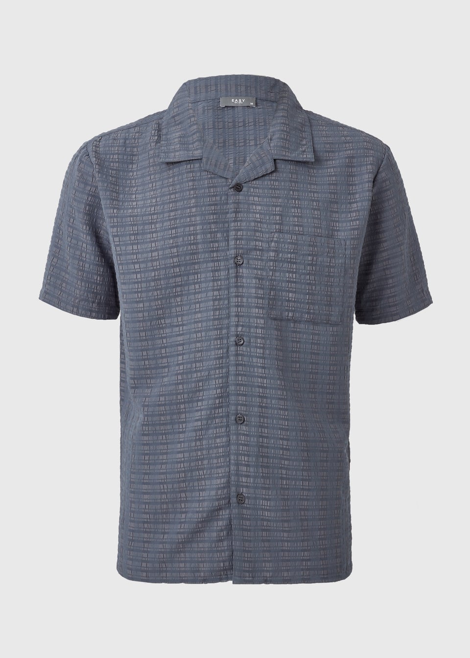 Blue Check Textured Shirt