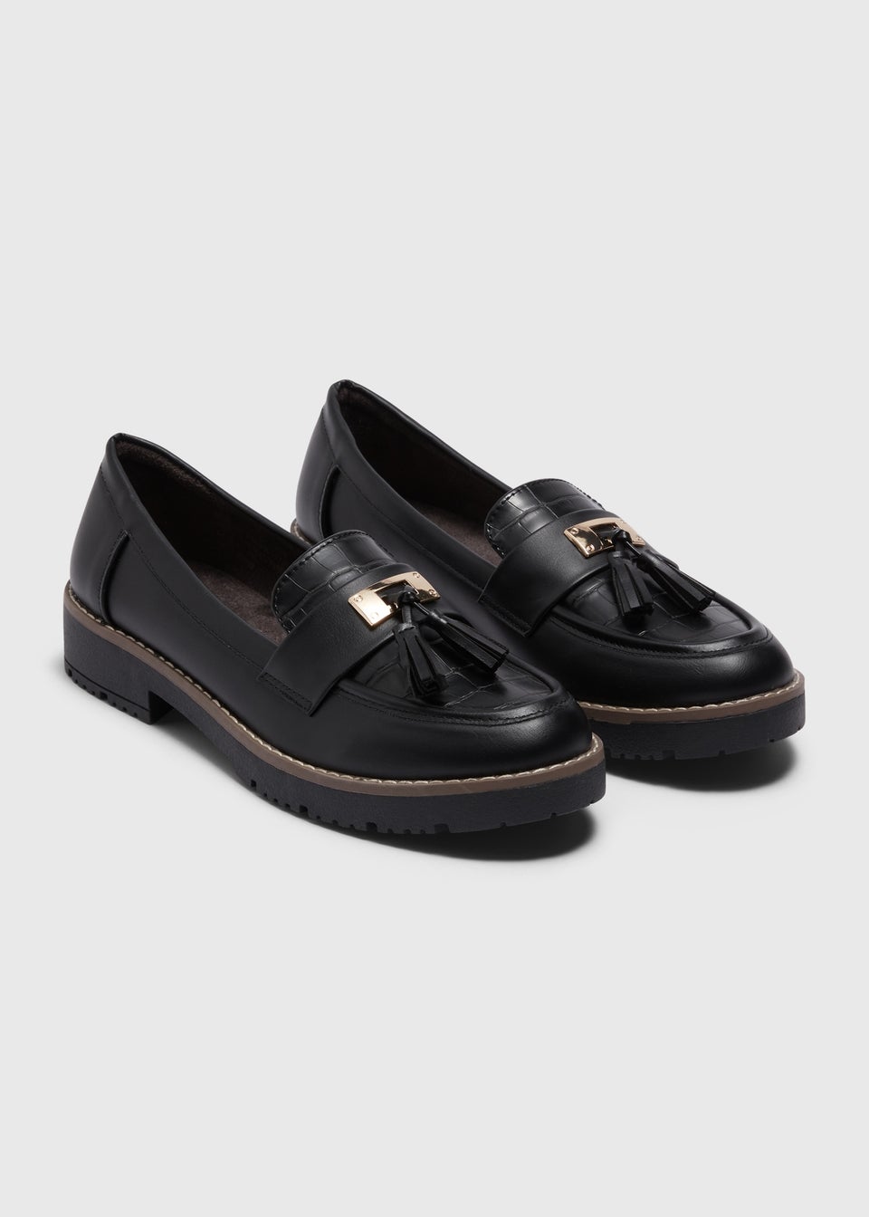 Black Tassel Loafers