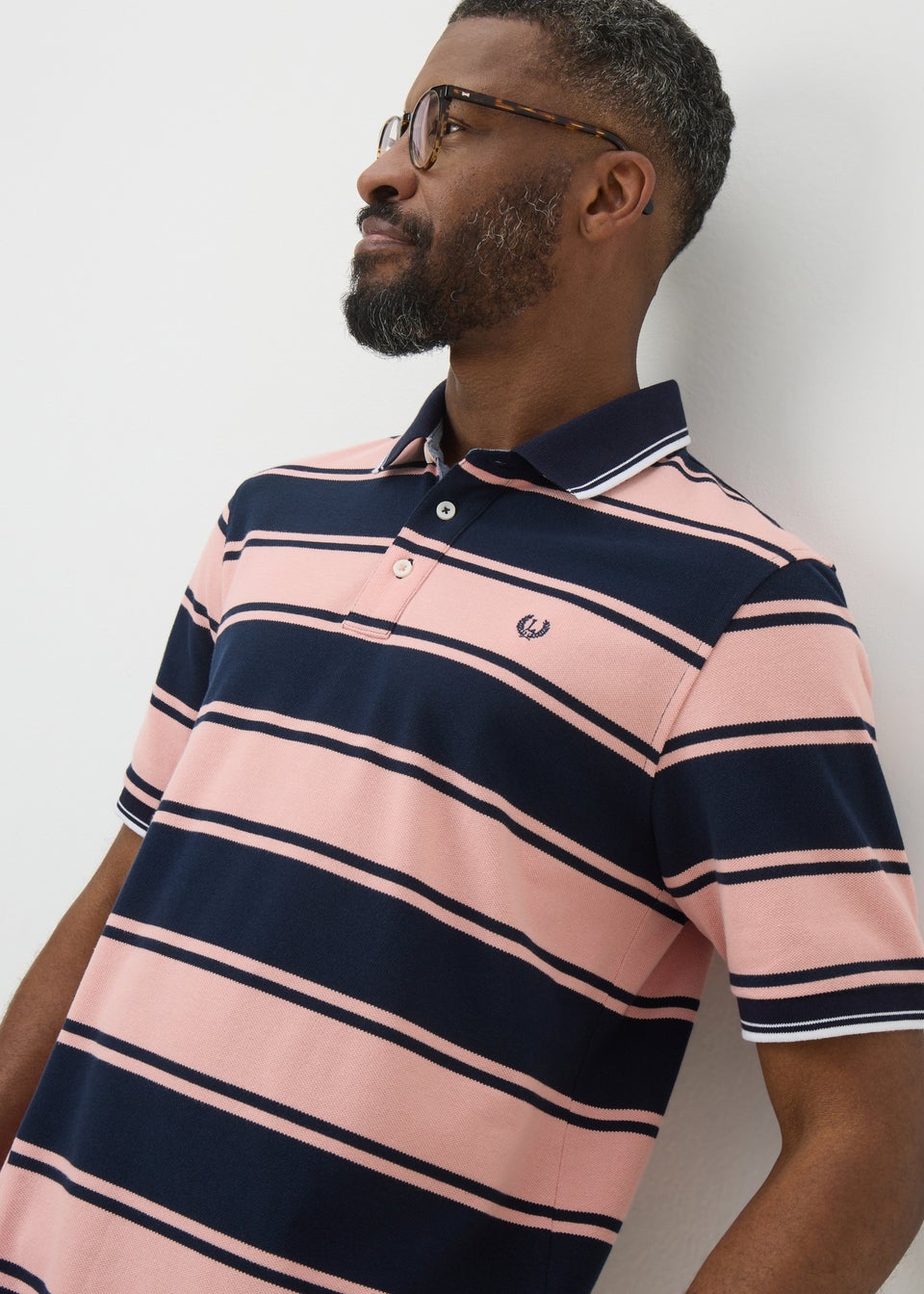 Lincoln Pink Stripe Polo Shirt