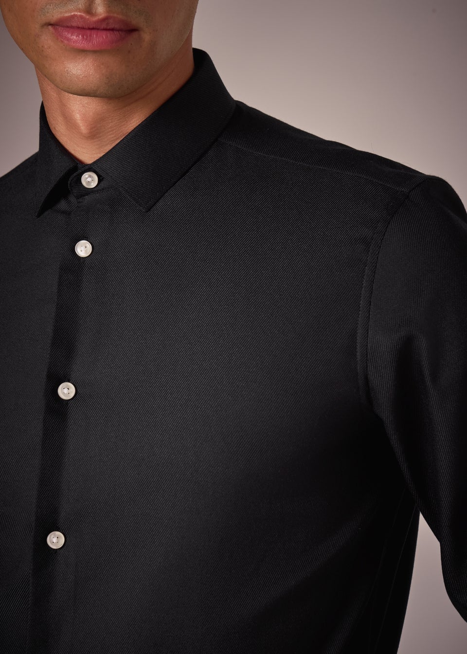 Taylor & Wright Black Slim Fit Shirt