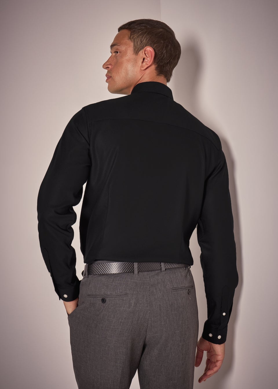 Taylor & Wright Black Slim Fit Shirt