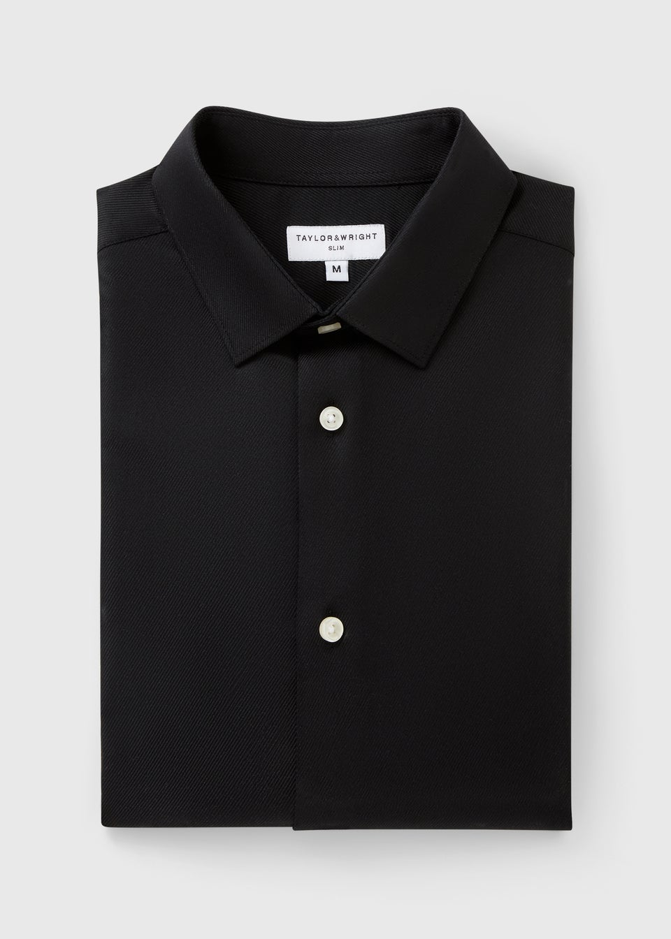 Taylor & Wright Black Slim Fit Shirt