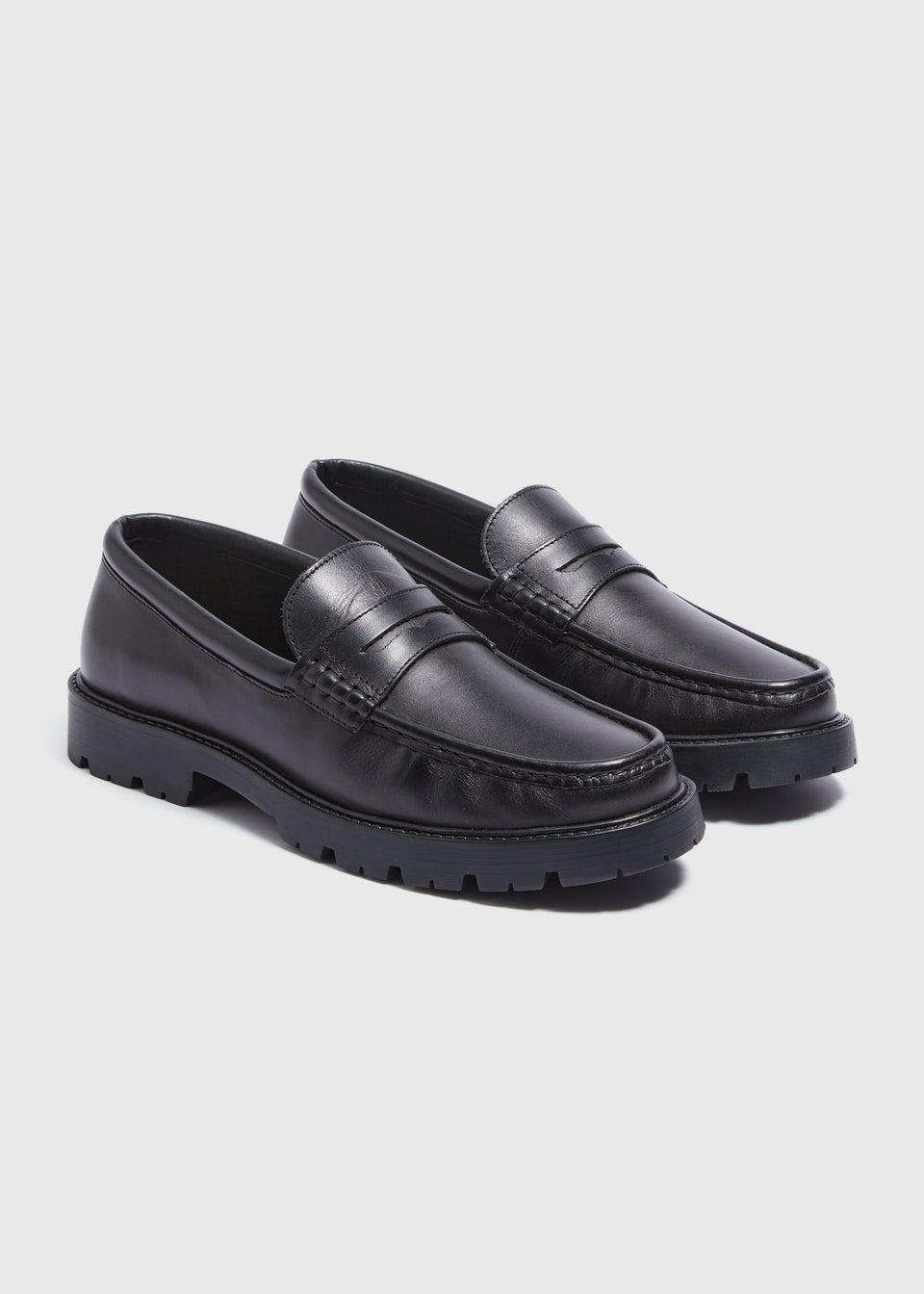 Black Chunky Loafers