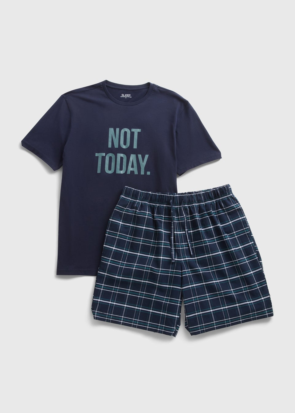 Navy Not Today Short Pyjama Set