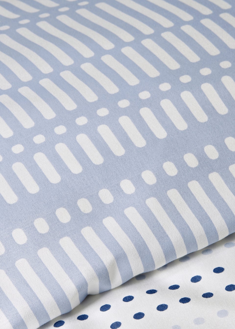 Blue Dotty Stripe Duvet Set