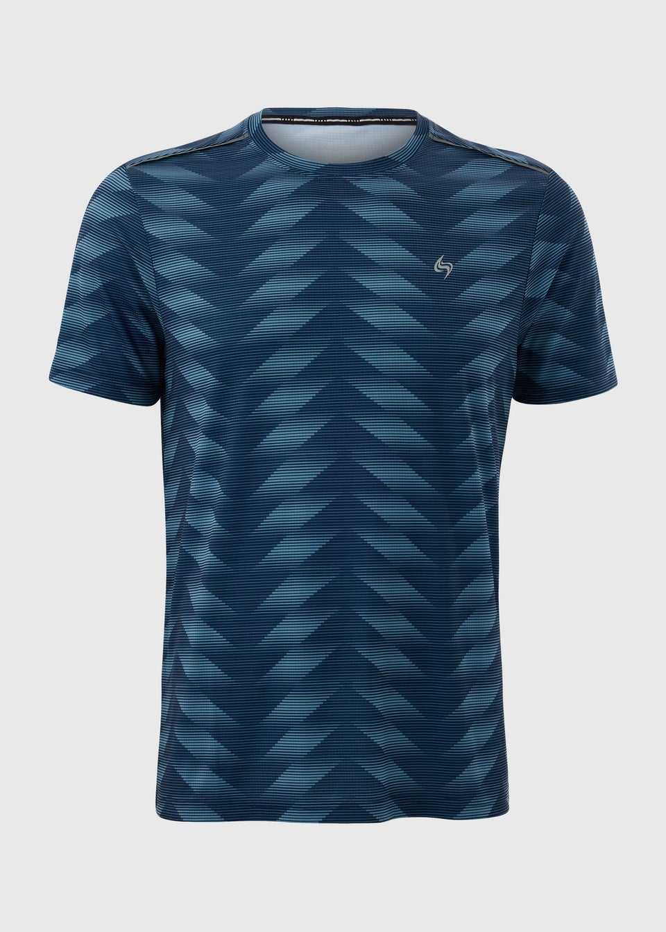 Souluxe Navy Geometric T-Shirt