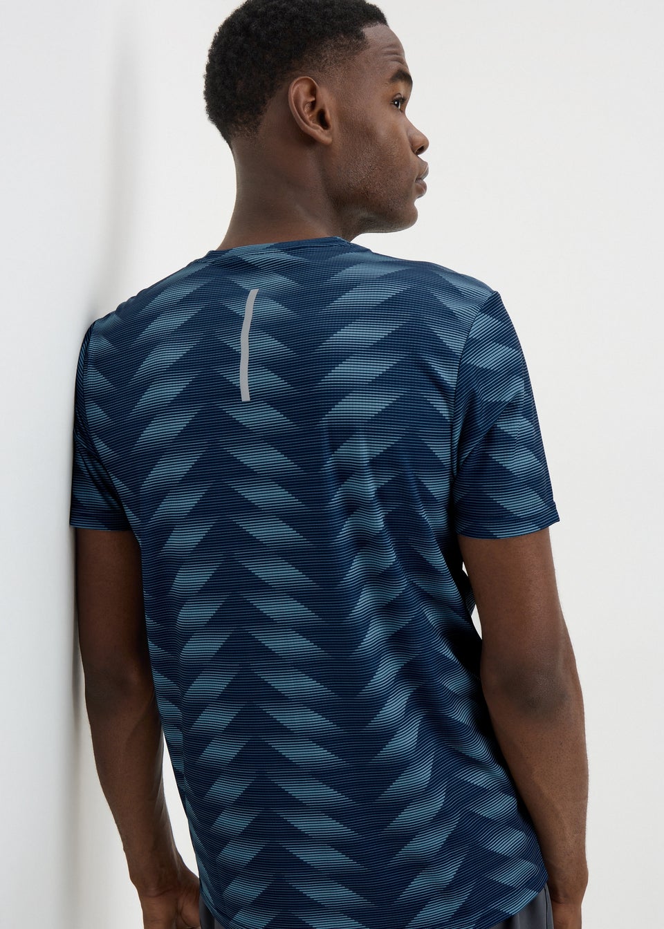 Souluxe Navy Geometric T-Shirt