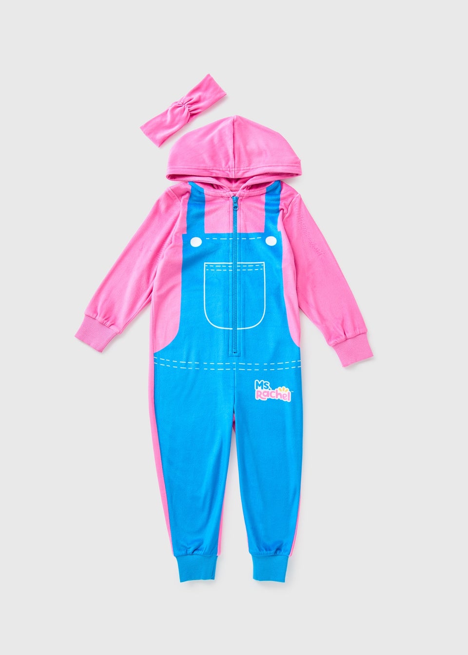 Blippi Girls Pink Ms Rachel Onesie (1-5yrs)