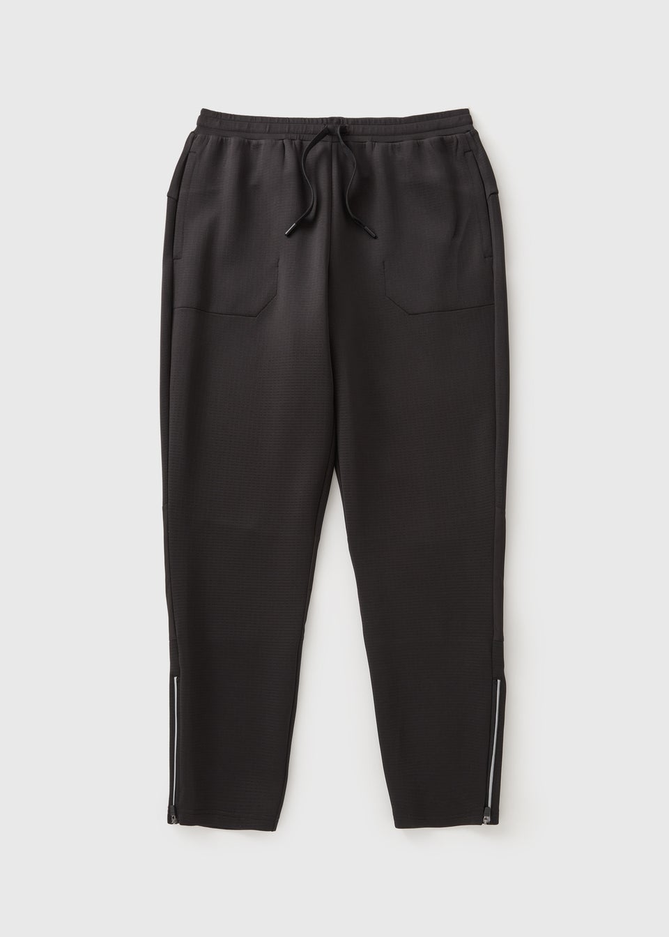 Souluxe Black Sports Wide Leg Co Ord Jogging Bottoms