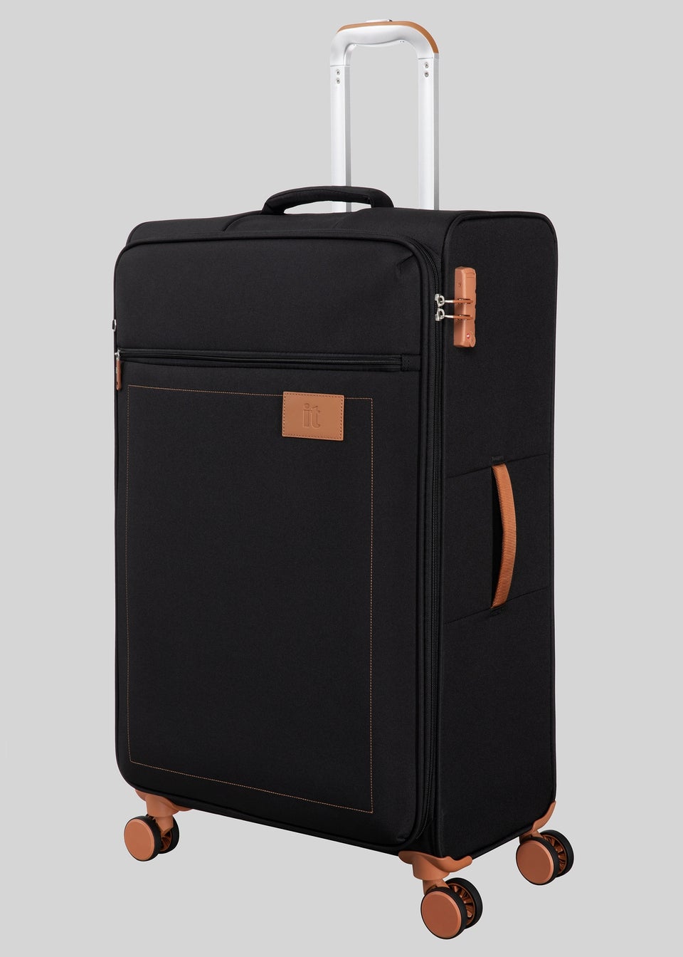 IT Luggage Black Soft Suitcase