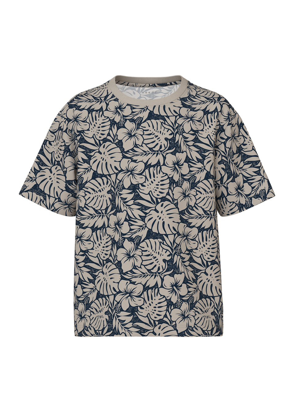 Name It Boys Navy Tropical Leaf T-Shirt (6-12yrs)
