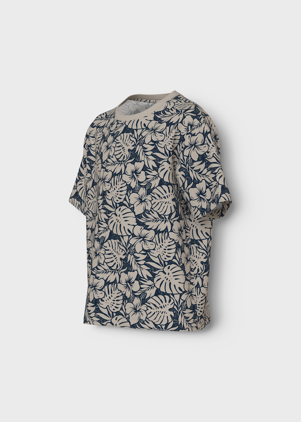 Name It Boys Navy Tropical Leaf T-Shirt (6-12yrs)
