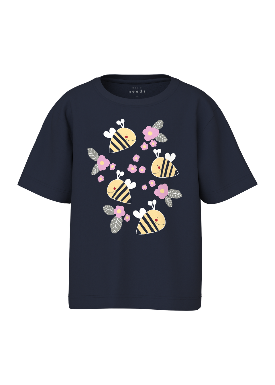 Name It Girls Navy Bee T-Shirt (1.5-8yrs)