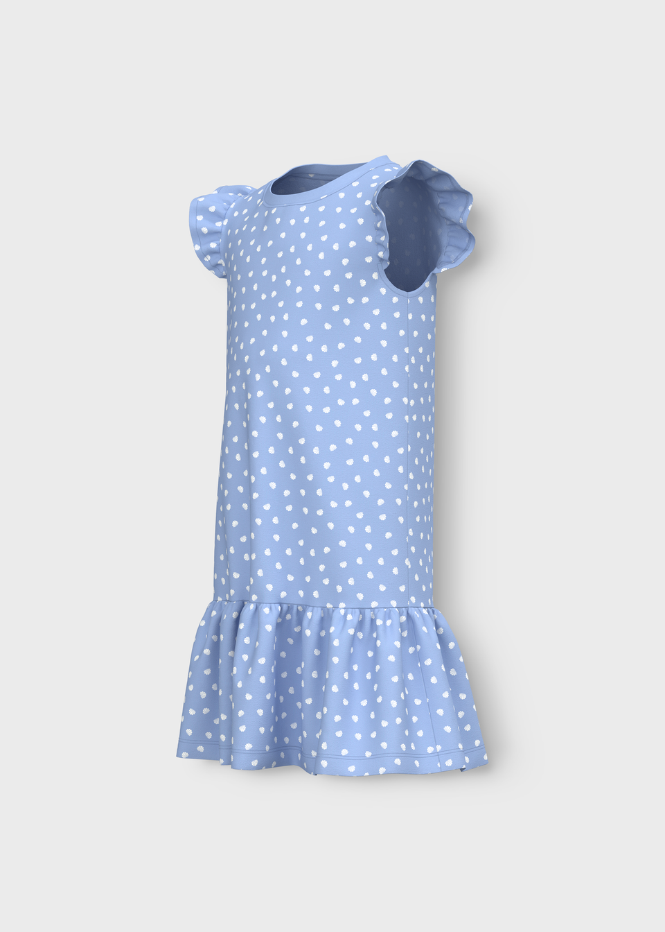 Name It Girls Blue Shell Dress (7-12yrs)