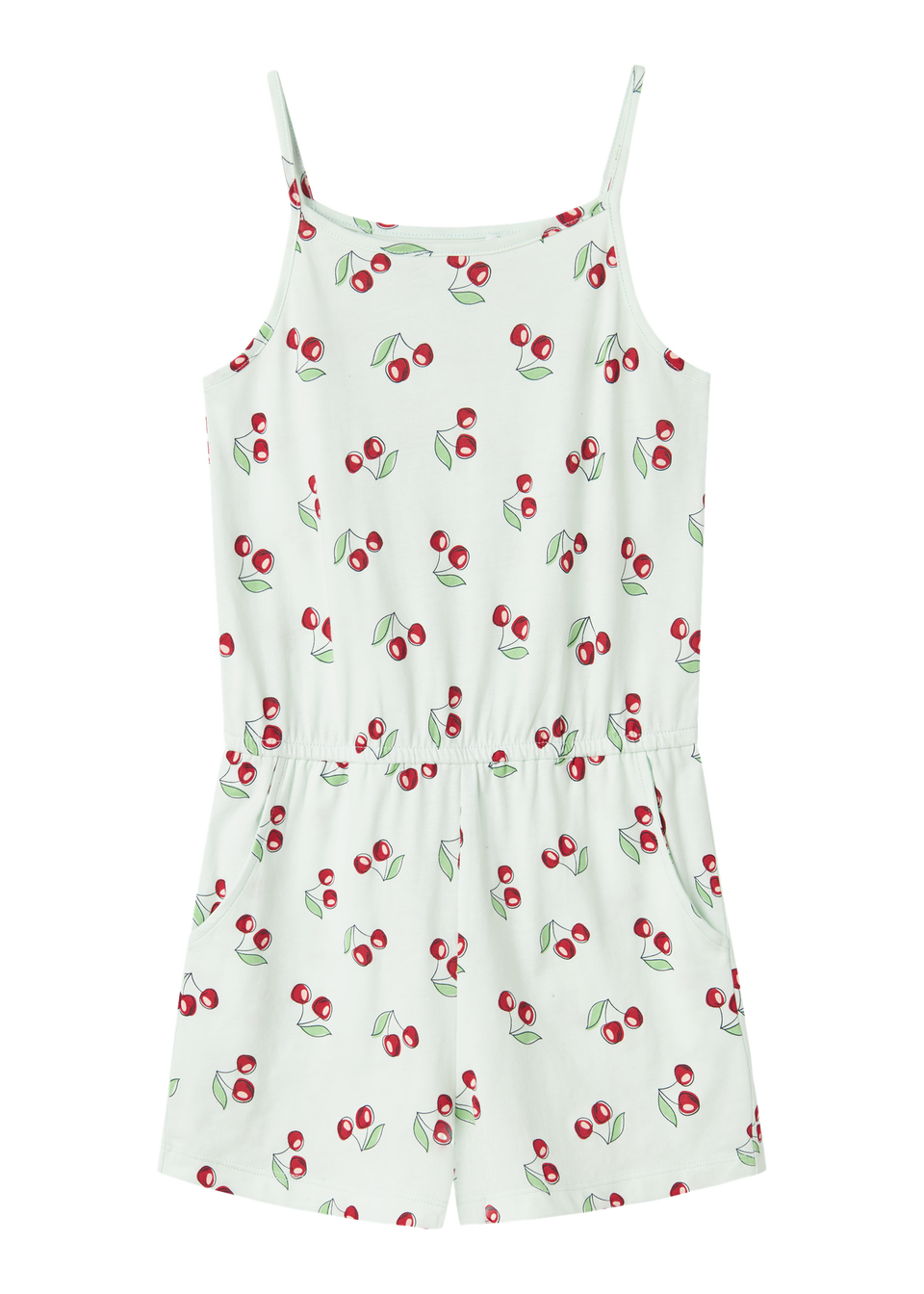Name It Girls White Cherry Playsuit (6-12yrs)
