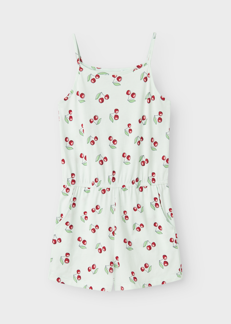 Name It Girls White Cherry Playsuit (6-12yrs)