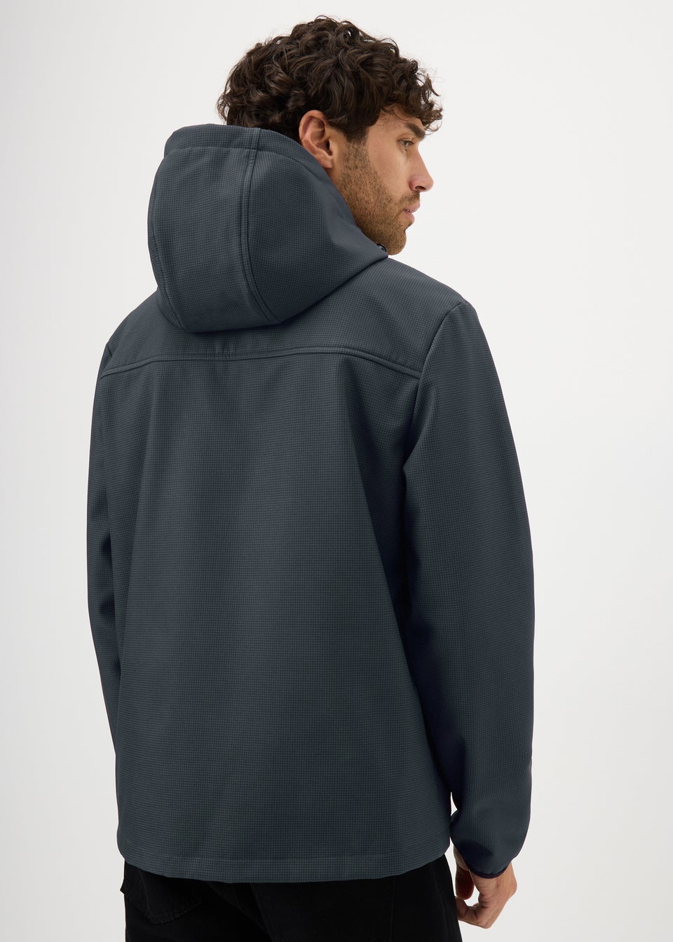 Black Shell Hooded Jacket