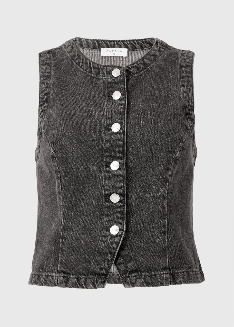 Grey Denim Waistcoat