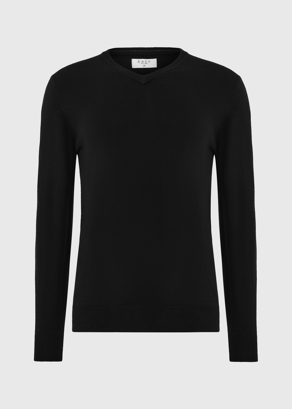 Black Soft Touch V-Neck Jumper