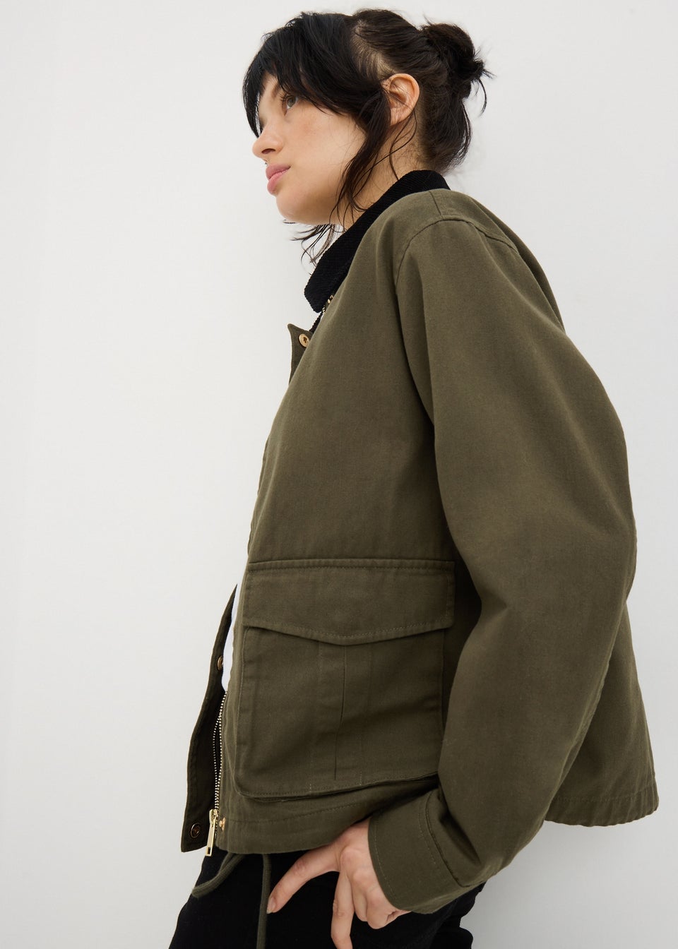 Khaki Utility Barn Jacket