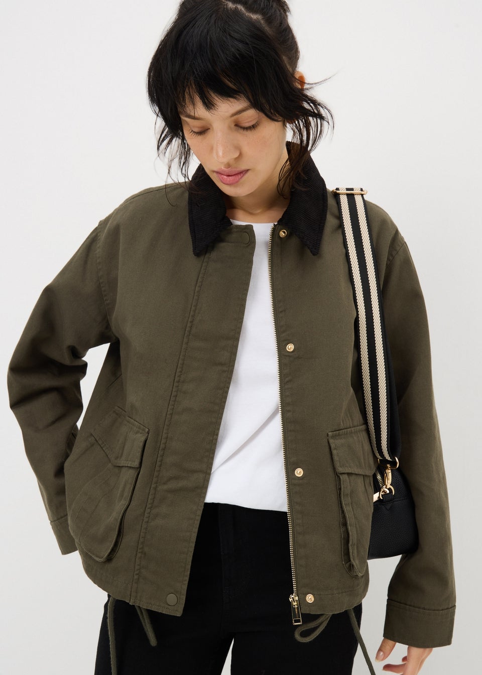 Khaki Utility Barn Jacket