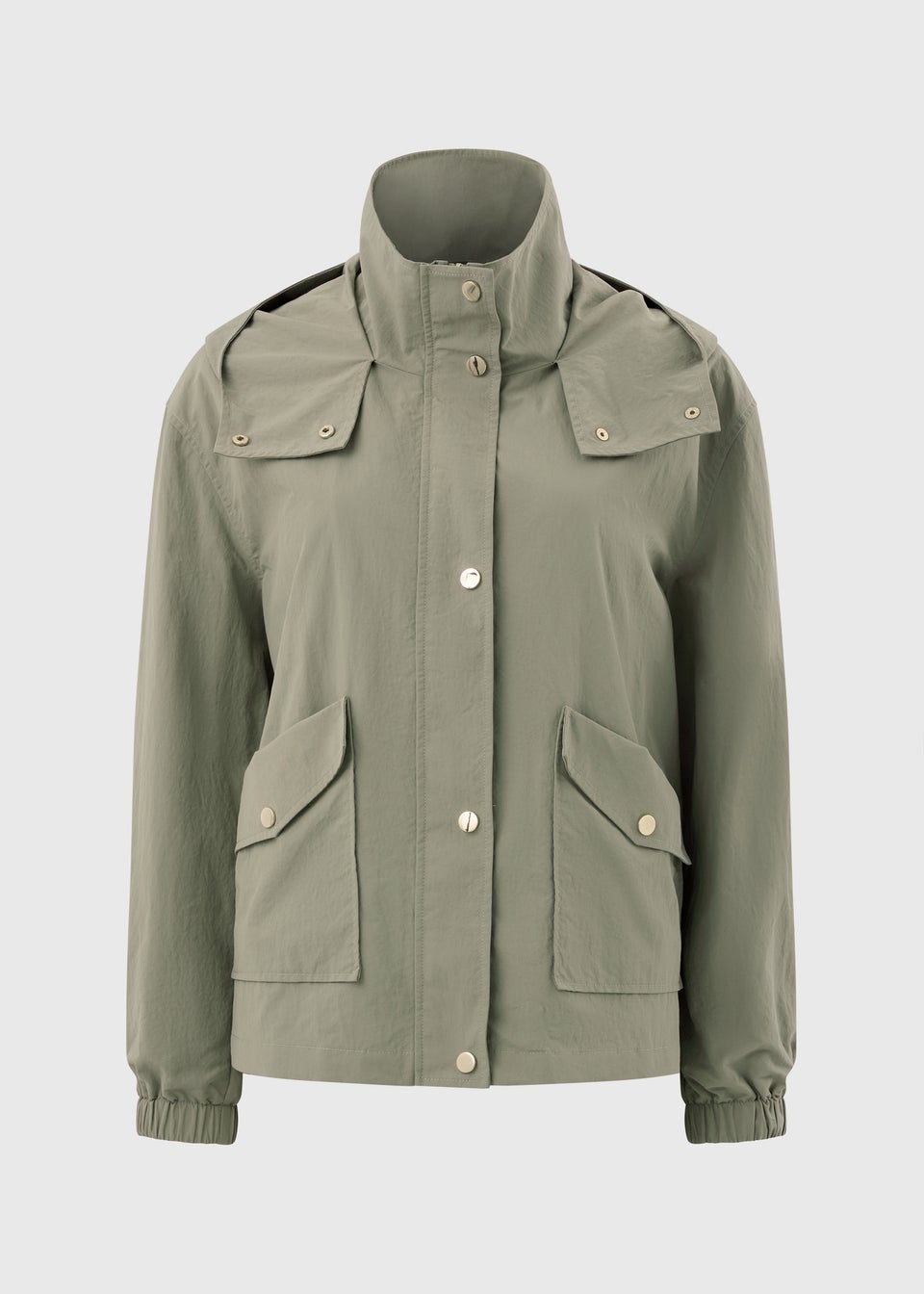 Khaki Short Anorak Jacket
