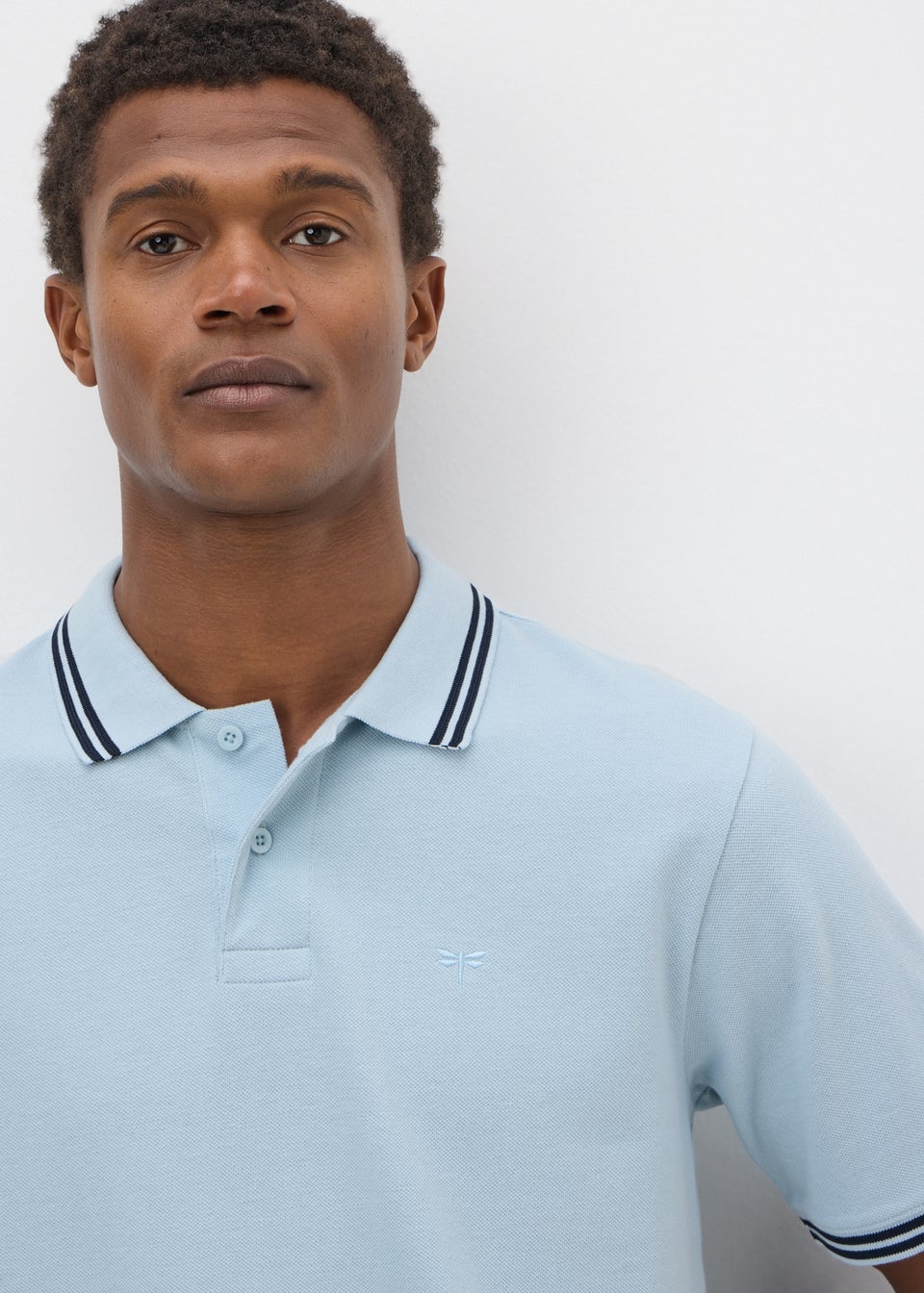 Blue Tipped Polo Shirt